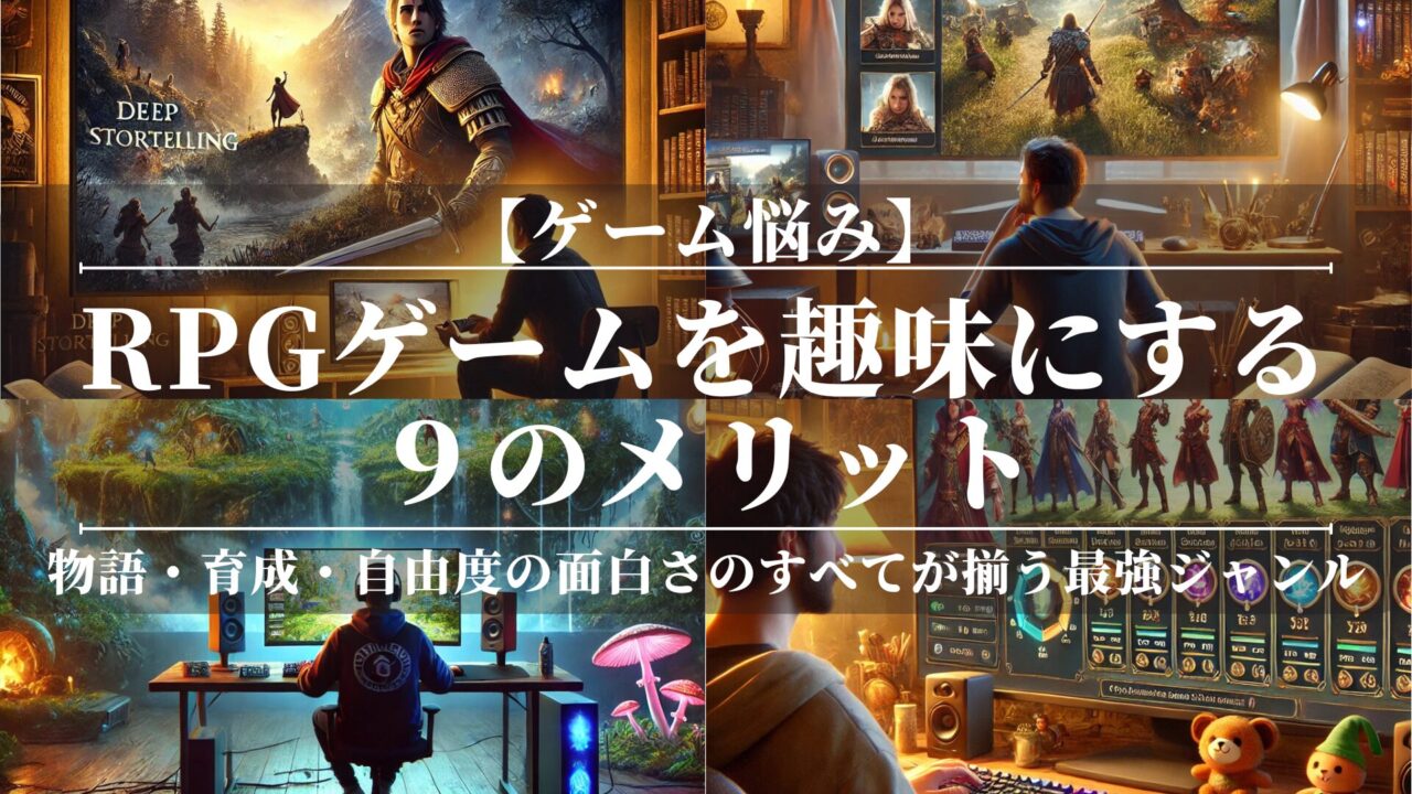 【初心者必見】RPGゲームを趣味にする9のメリット