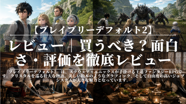 ブレイブリーデフォルト2｜レビュー｜買うべき？面白さ・評価を徹底レビュー