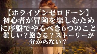 【ホライゾンゼロドーン】初心者が冒険を楽しむために序盤でやるべき6つのこと！難しい？飽きる？ストーリーが分からない？