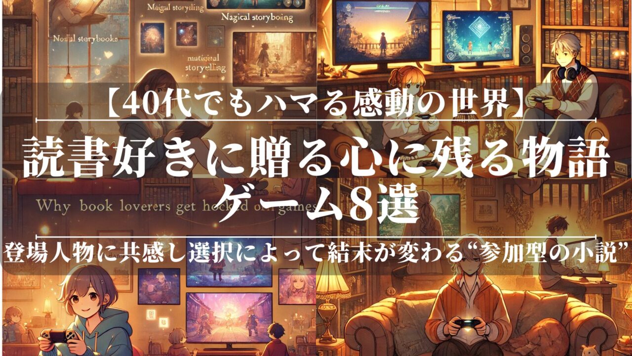 読書好きに贈る心に残る物語ゲーム8選！40代でもハマる感動の世界