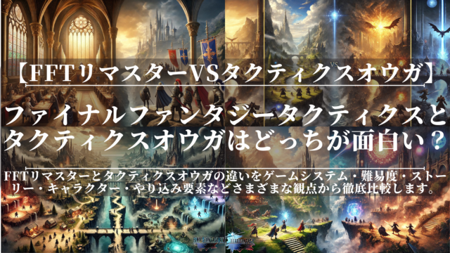 ファイナルファンタジータクティクスとタクティクスオウガはどっちが面白い？｜徹底比較