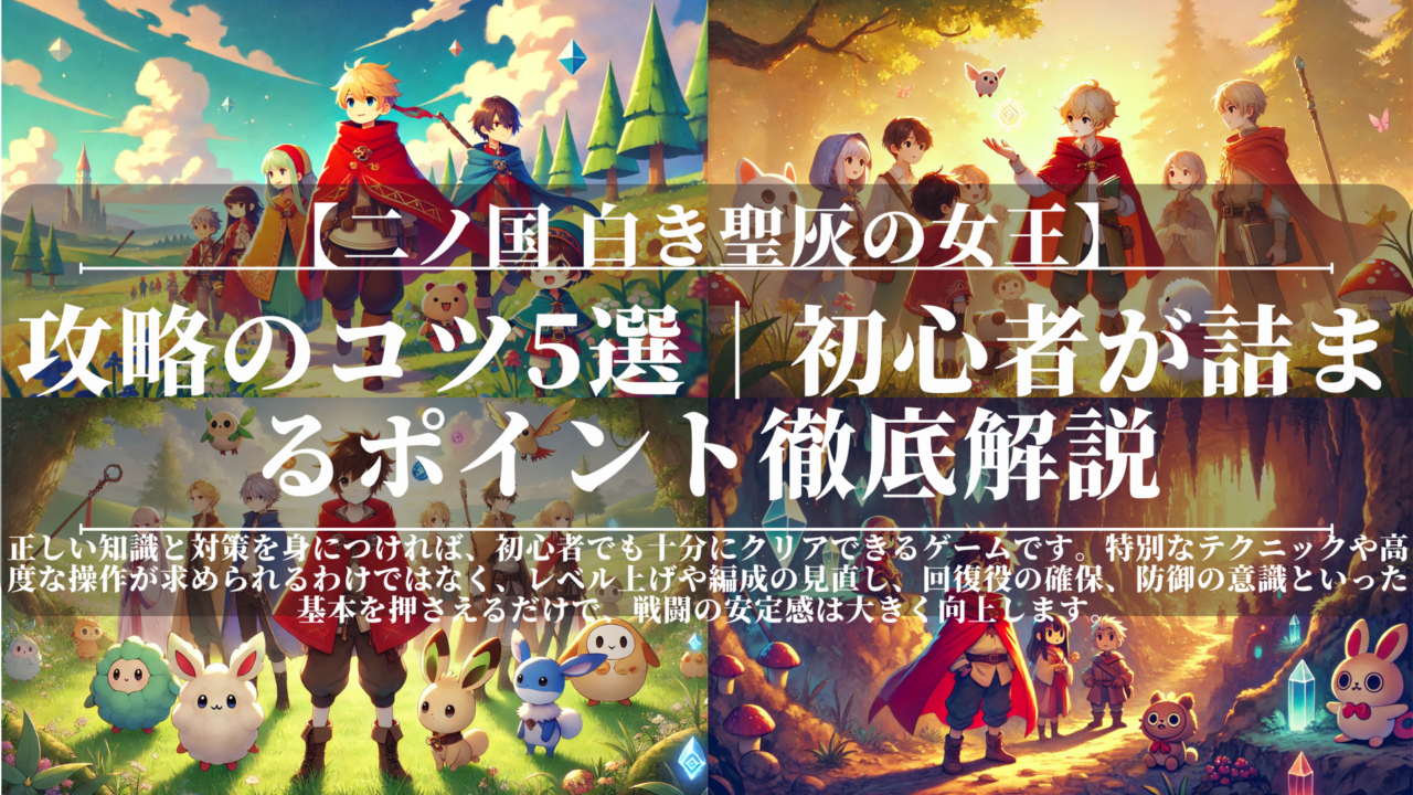二ノ国｜攻略のコツ5選｜初心者が詰まるポイント徹底解説