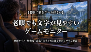 老眼でも文字が見やすいゲームモニターの選び方とおすすめ5選
