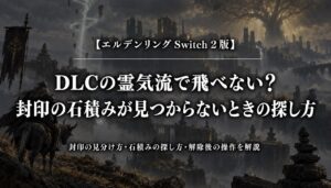 エルデンリング Switch 2版｜DLCの霊気流で飛べない？封印の石積みが見つからないときの探し方